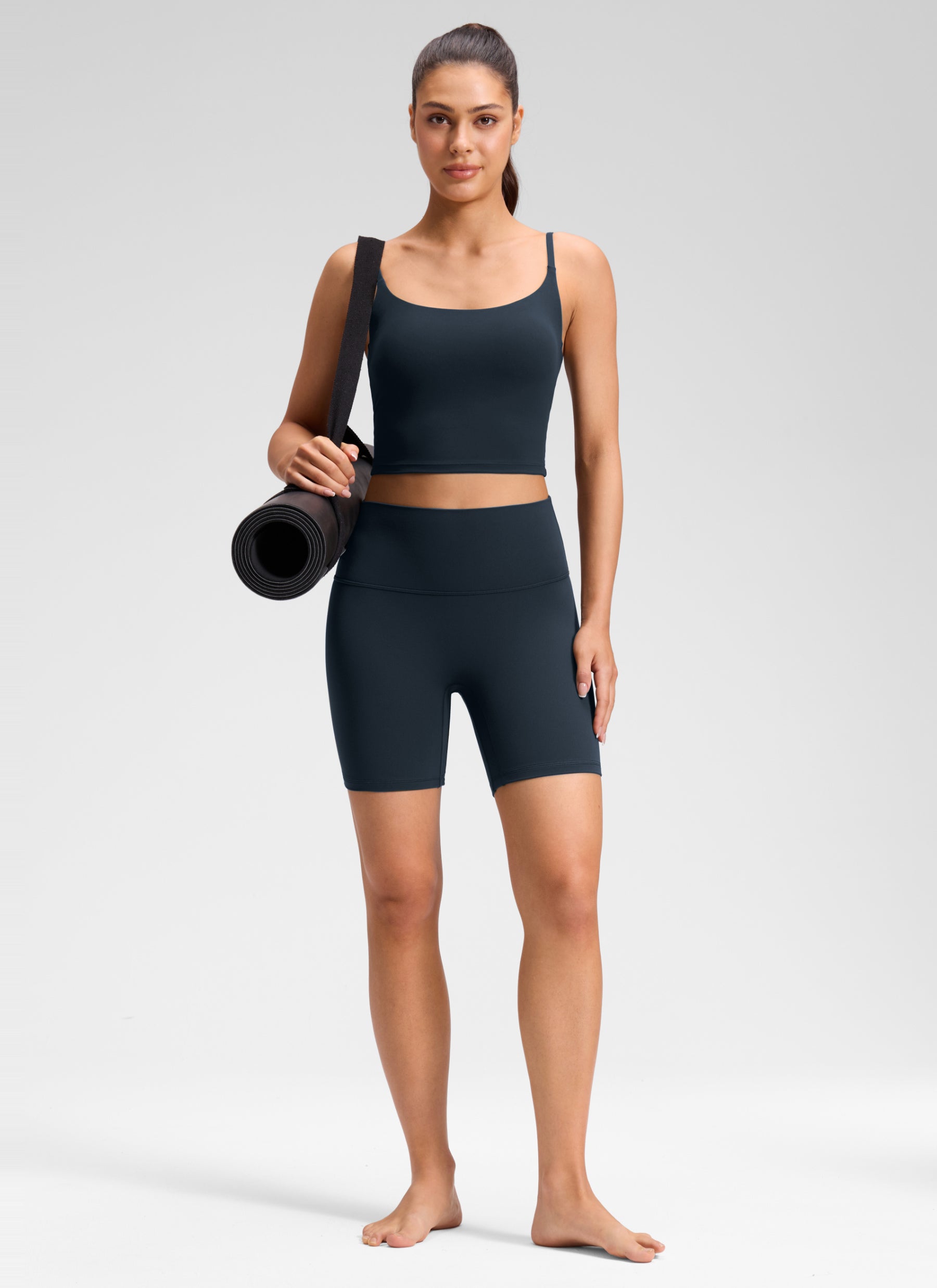 CRZ YOGA Wanita Butterluxe Yoga Tinggi Tanpa Jahitan Depan Pendek 6