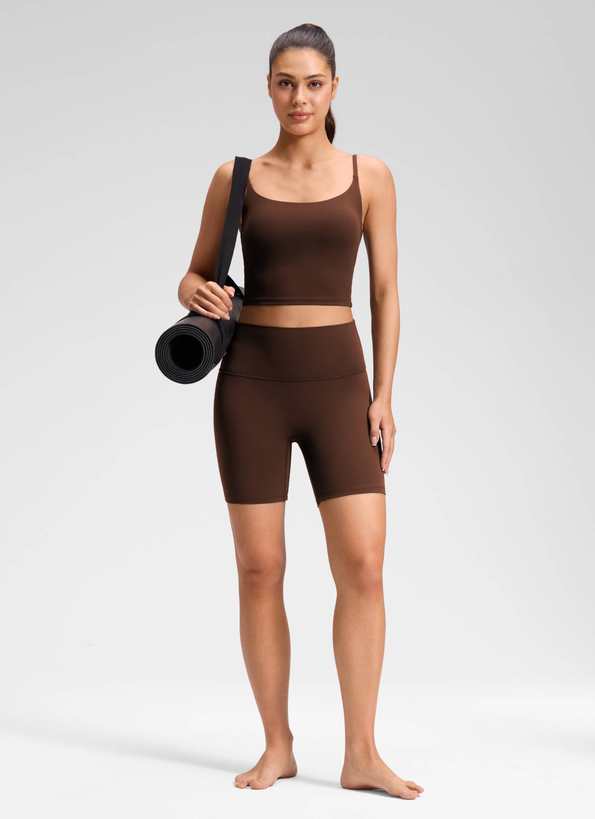 CRZ YOGA Wanita Butterluxe Yoga Tinggi Tanpa Jahitan Depan Pendek 6