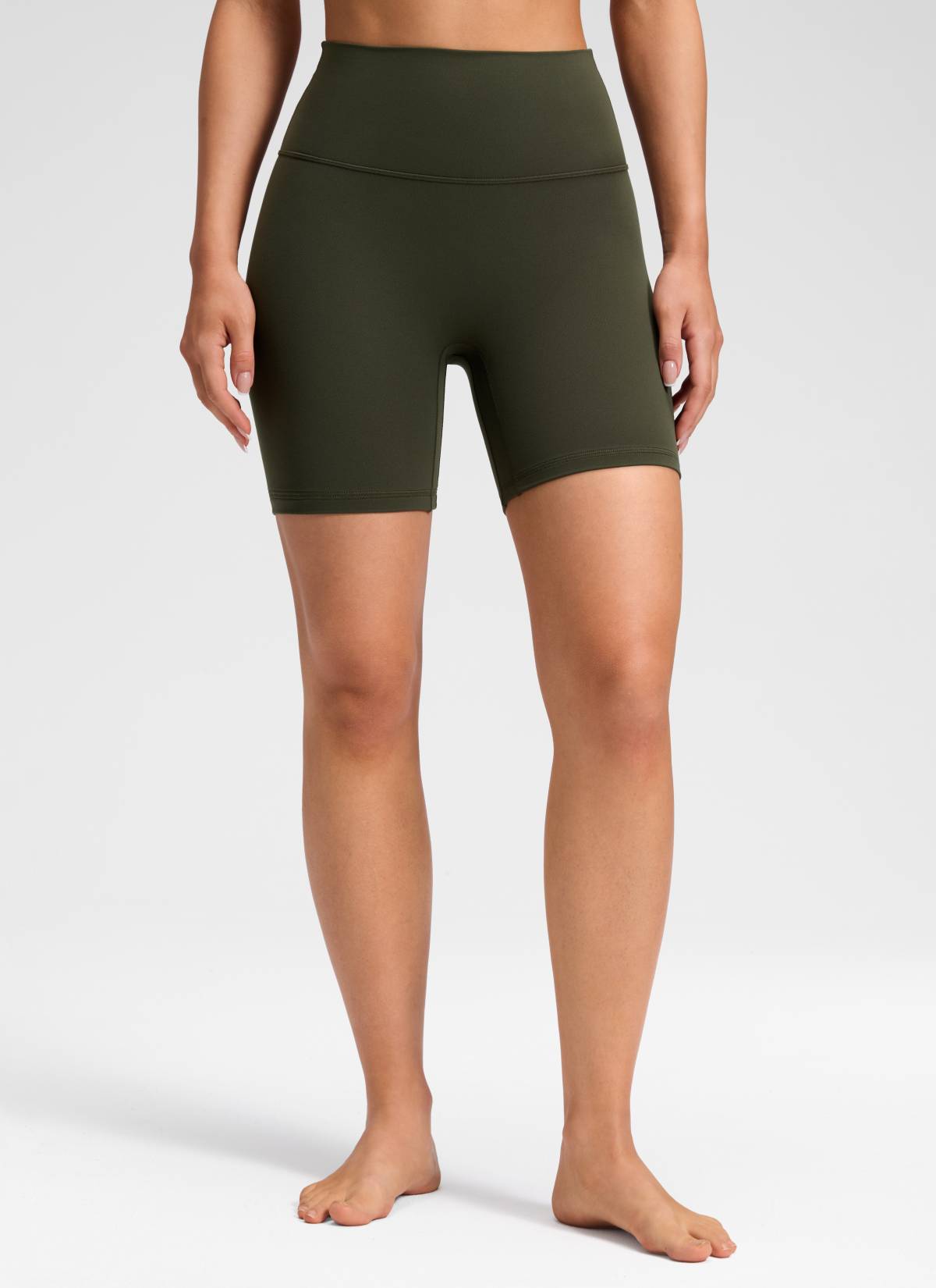 CRZ YOGA Wanita Butterluxe Yoga Tinggi Tanpa Jahitan Depan Pendek 6