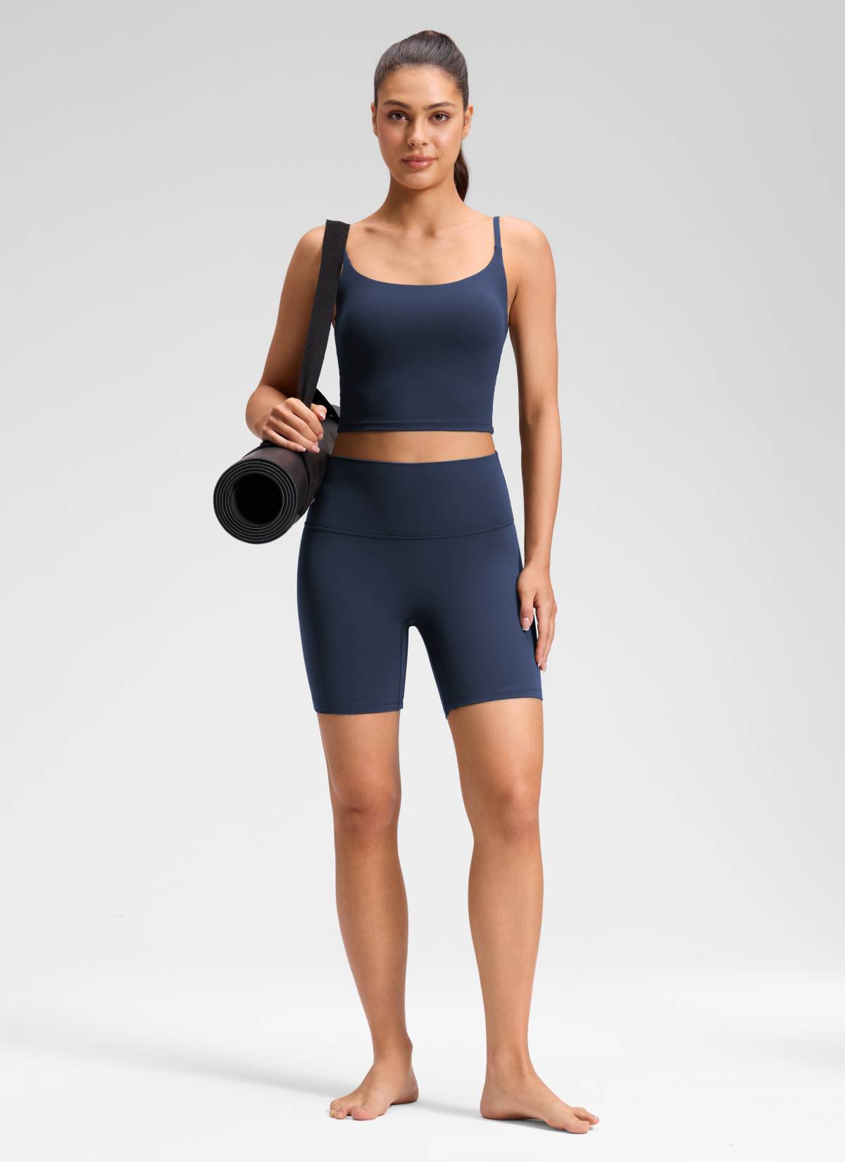 CRZ YOGA Wanita Butterluxe Yoga Tinggi Tanpa Jahitan Depan Pendek 6