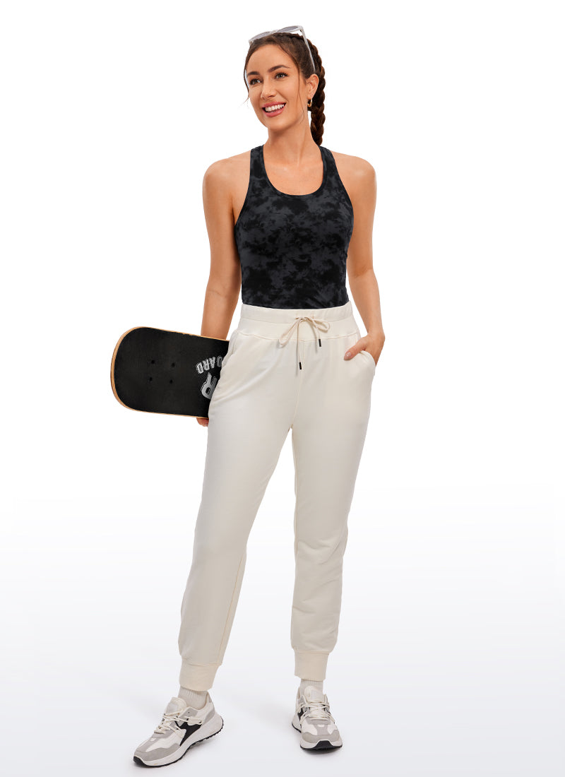 Baju Yoga Slim Fit Wanita CRZ YOGA Butterluxe Dakwat Asap Pewarna Ikat Tangki Racerback