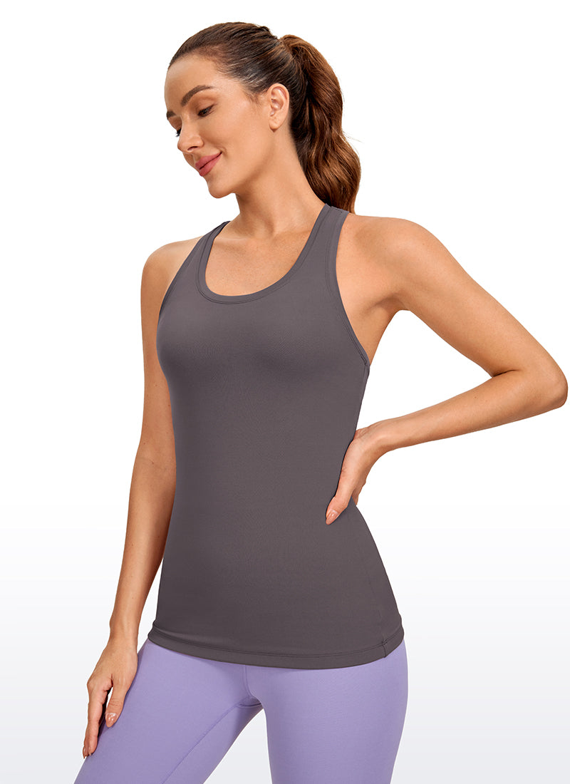 Baju Yoga Slim Fit Wanita CRZ YOGA Butterluxe Kereta Kebal Racerback Tornado