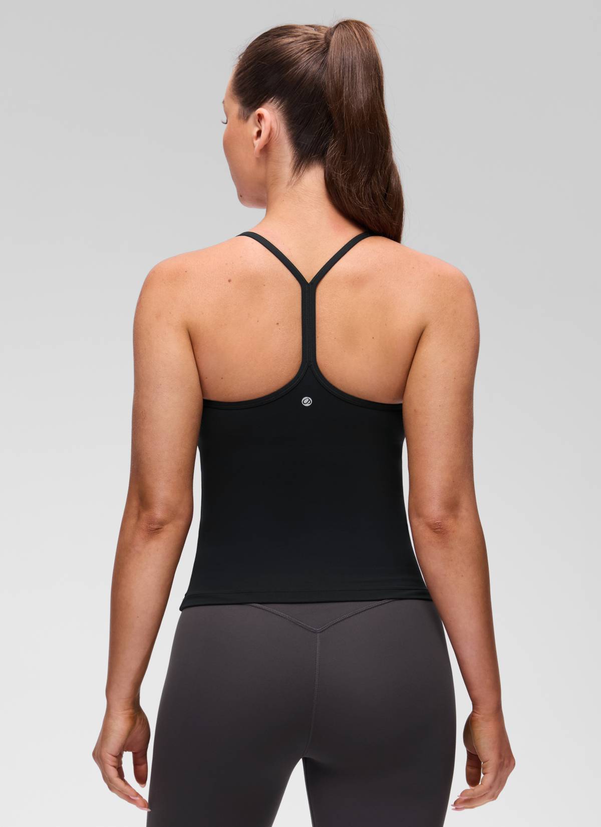 CRZ YOGA Yoga Slim Fit Wanita Butterluxe Bra Terbina Dalam Tank Y Back Hitam