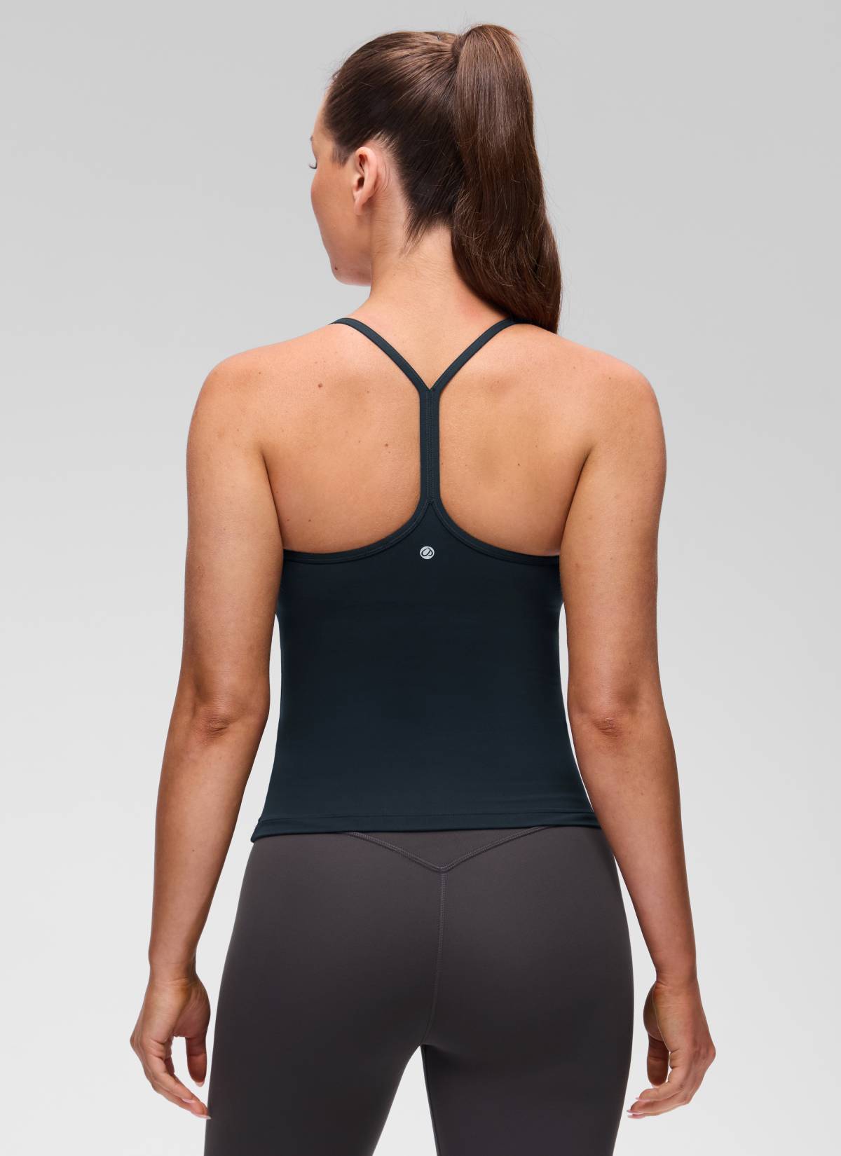 CRZ YOGA Yoga Slim Fit Wanita Butterluxe Bra Terbina Dalam Tank Y Back True Navy