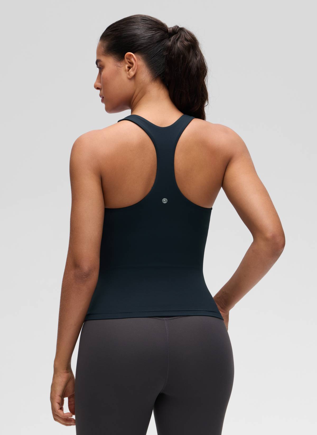 Baju Ketat Yoga Wanita CRZ YOGA Butterluxe Tangki Bra Terbina Dalam True Navy