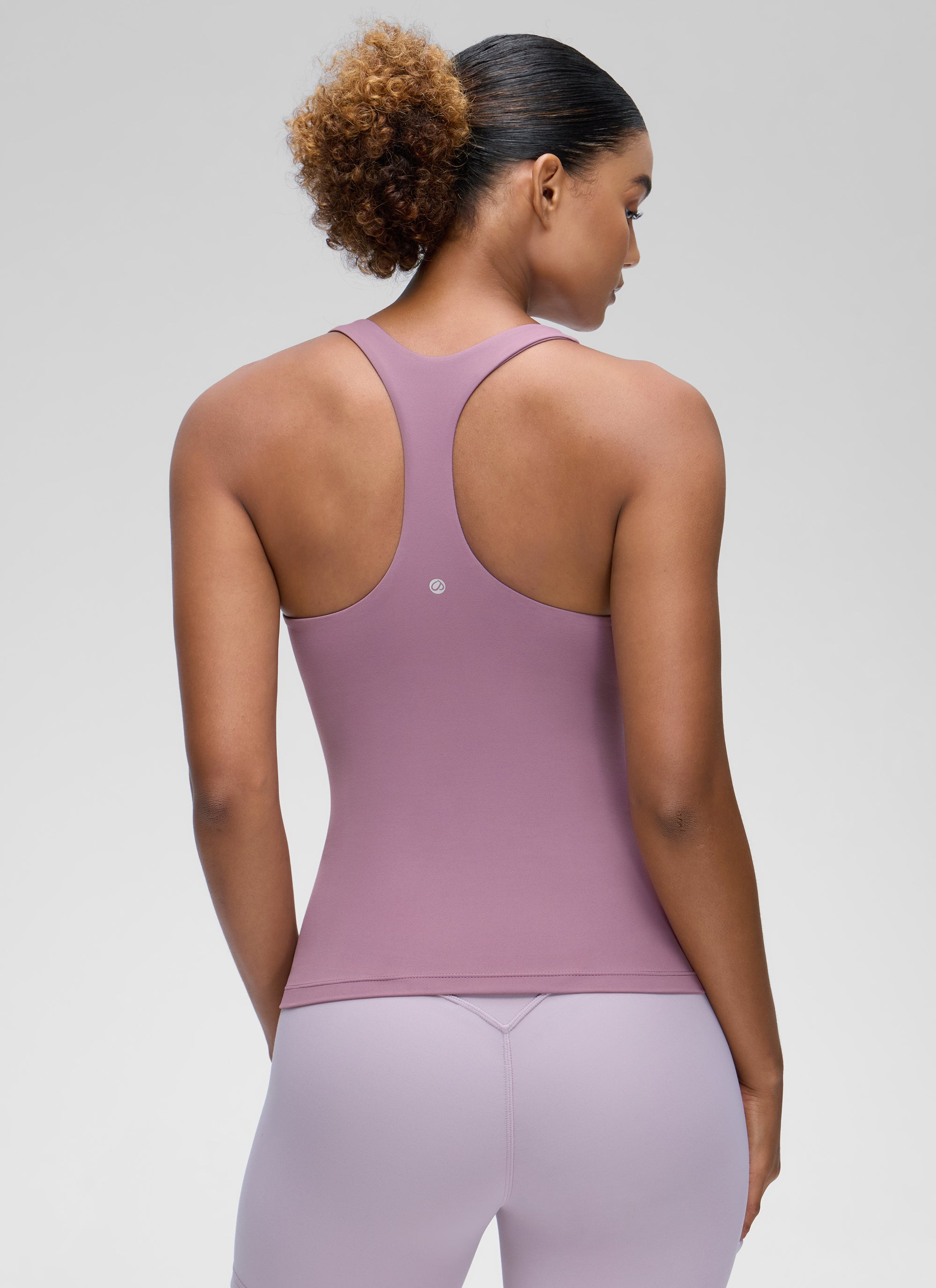 Baju Ketat Yoga Wanita CRZ YOGA Butterluxe Lampu Tangki Bra Terbina Dalam Lavender