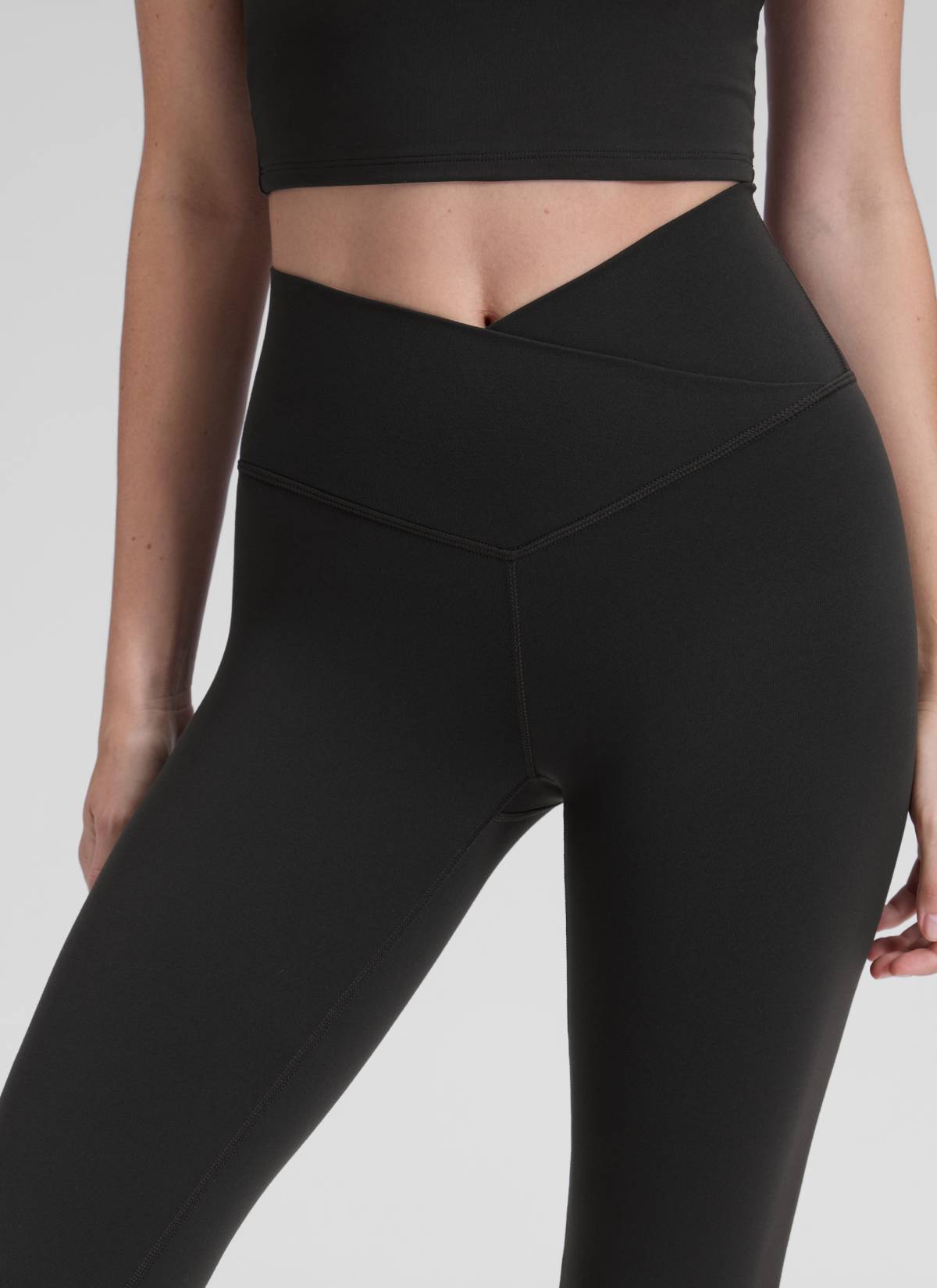 CRZ YOGA Wanita Butterluxe Legging V Crossover Pinggang Tinggi 31