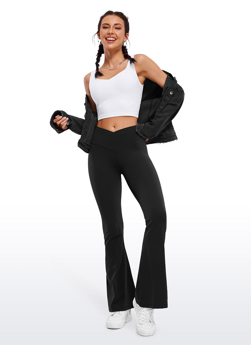 CRZ YOGA Wanita Butterluxe Legging V Crossover Pinggang Tinggi 29
