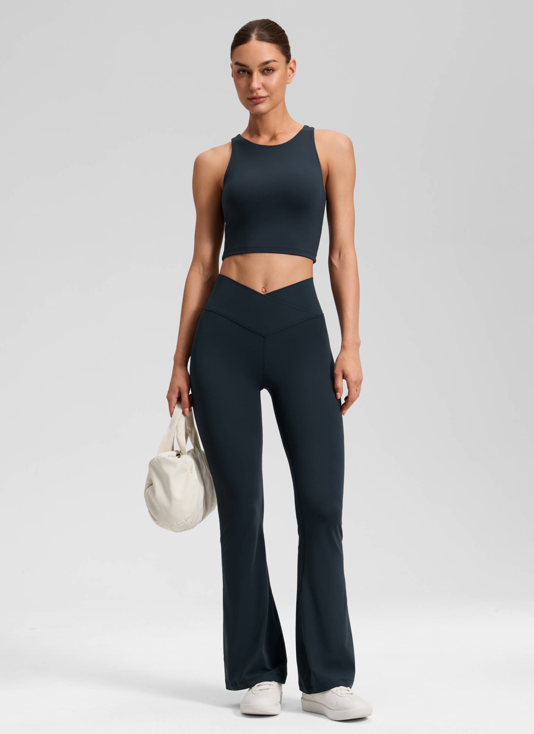 CRZ YOGA Wanita Butterluxe Legging V Crossover Pinggang Tinggi 31