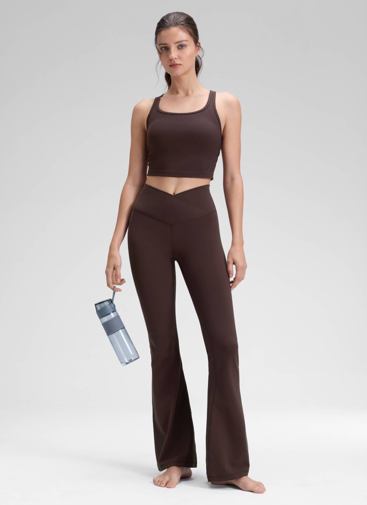 CRZ YOGA Wanita Butterluxe Legging V Crossover Pinggang Tinggi 31