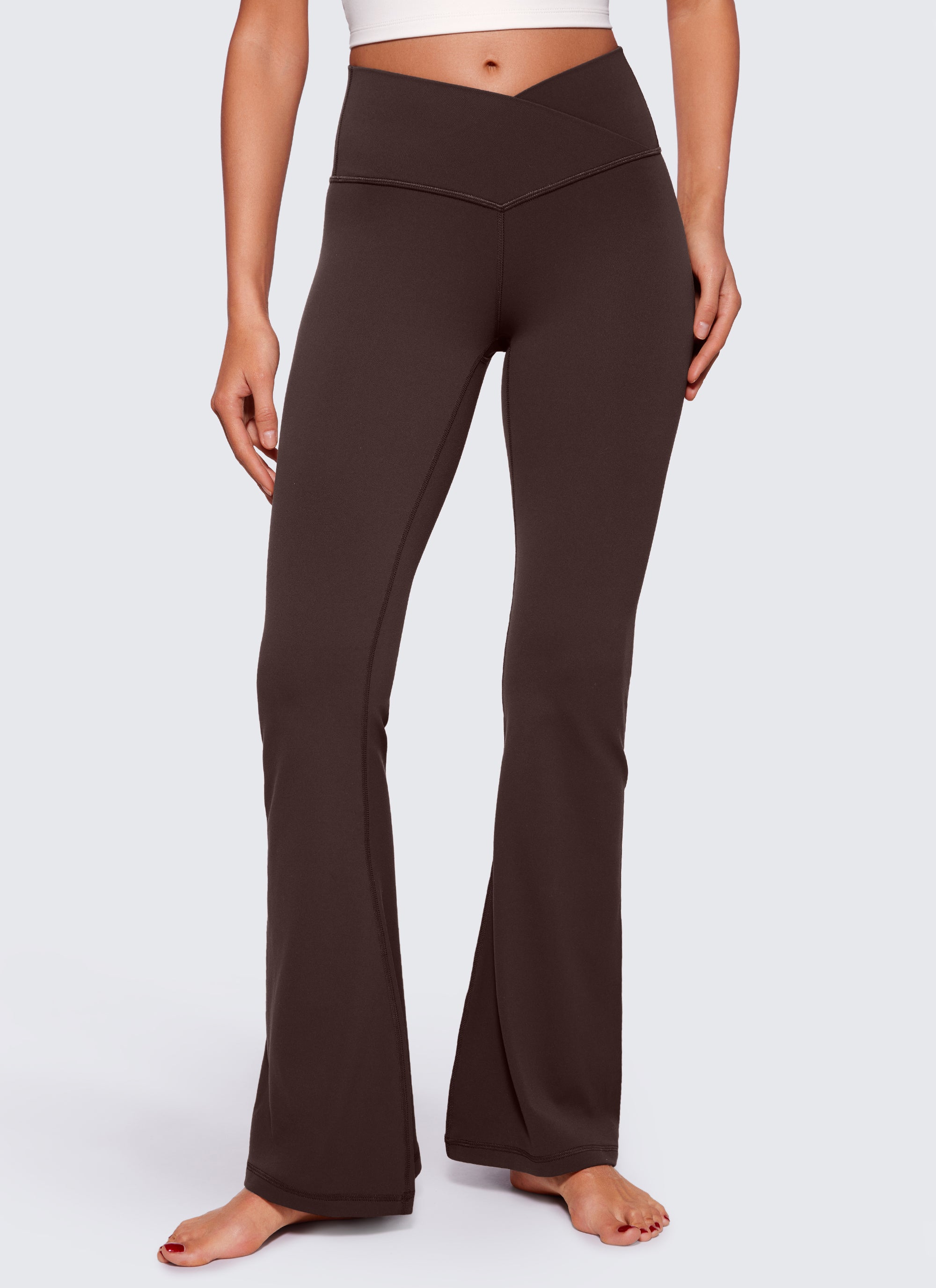 CRZ YOGA Wanita Butterluxe Legging V Crossover Pinggang Tinggi 29