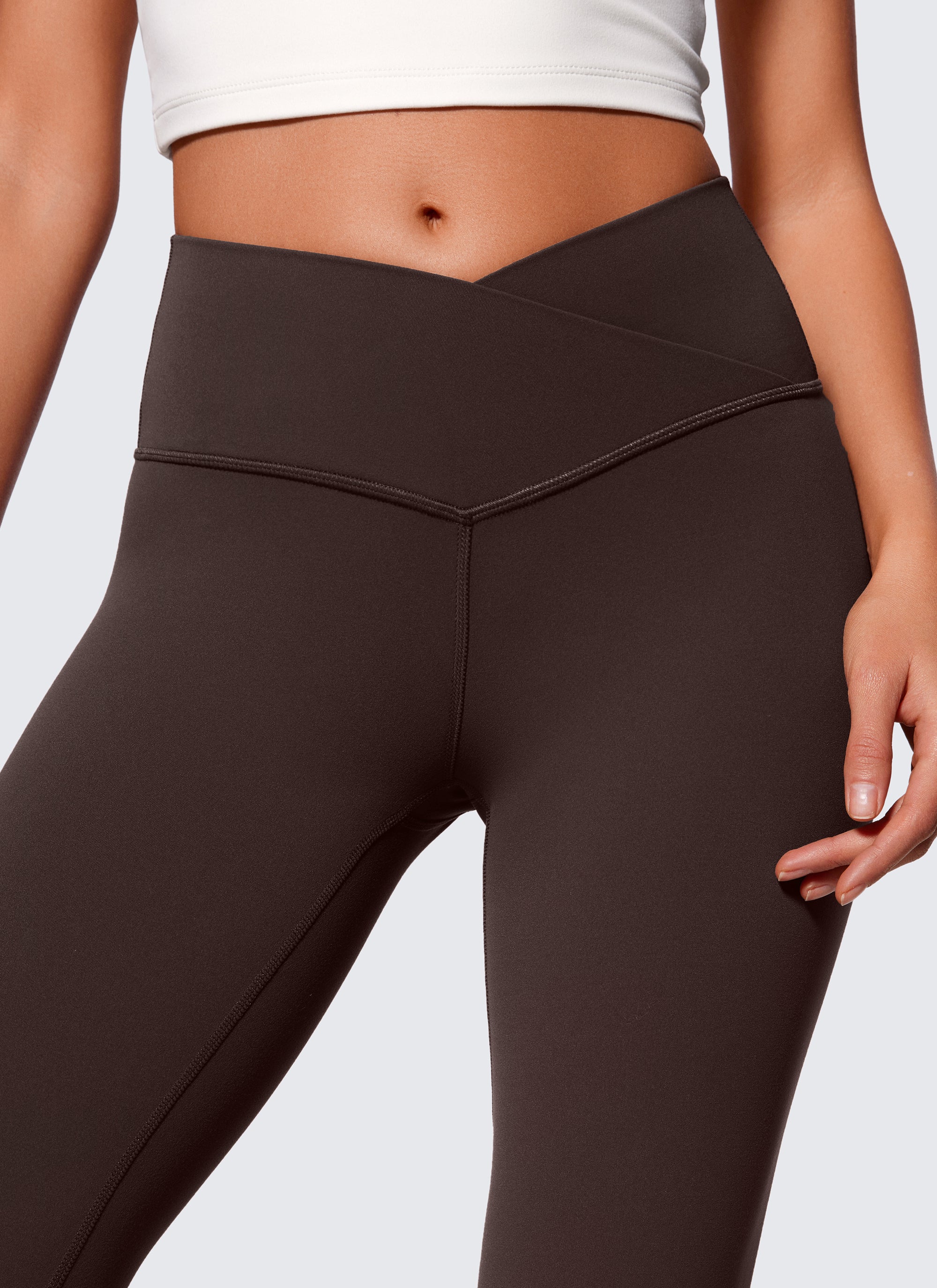 CRZ YOGA Wanita Butterluxe Legging V Crossover Pinggang Tinggi 29