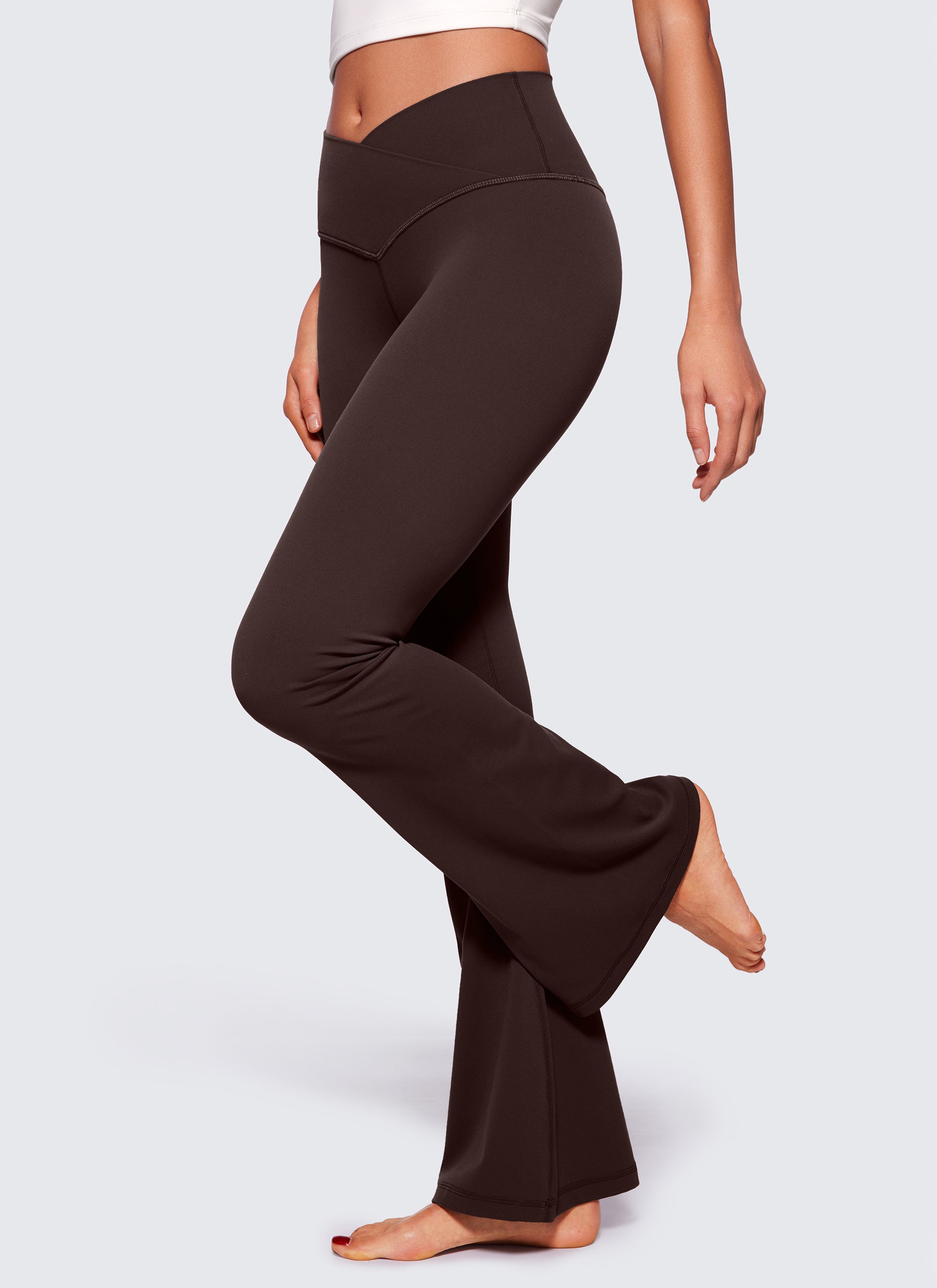CRZ YOGA Wanita Butterluxe Legging V Crossover Pinggang Tinggi 29