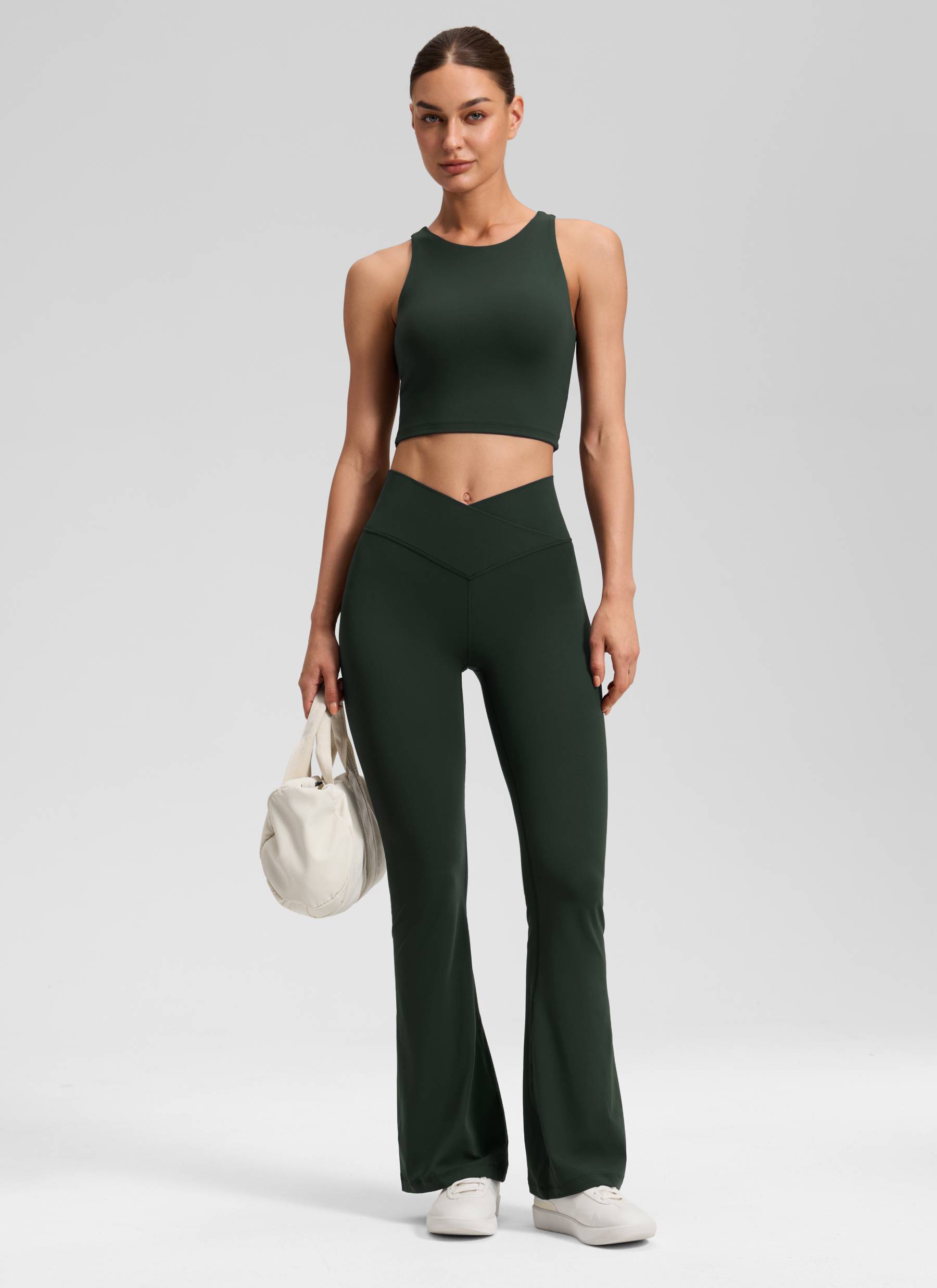 CRZ YOGA Wanita Butterluxe Legging V Crossover Pinggang Tinggi 31