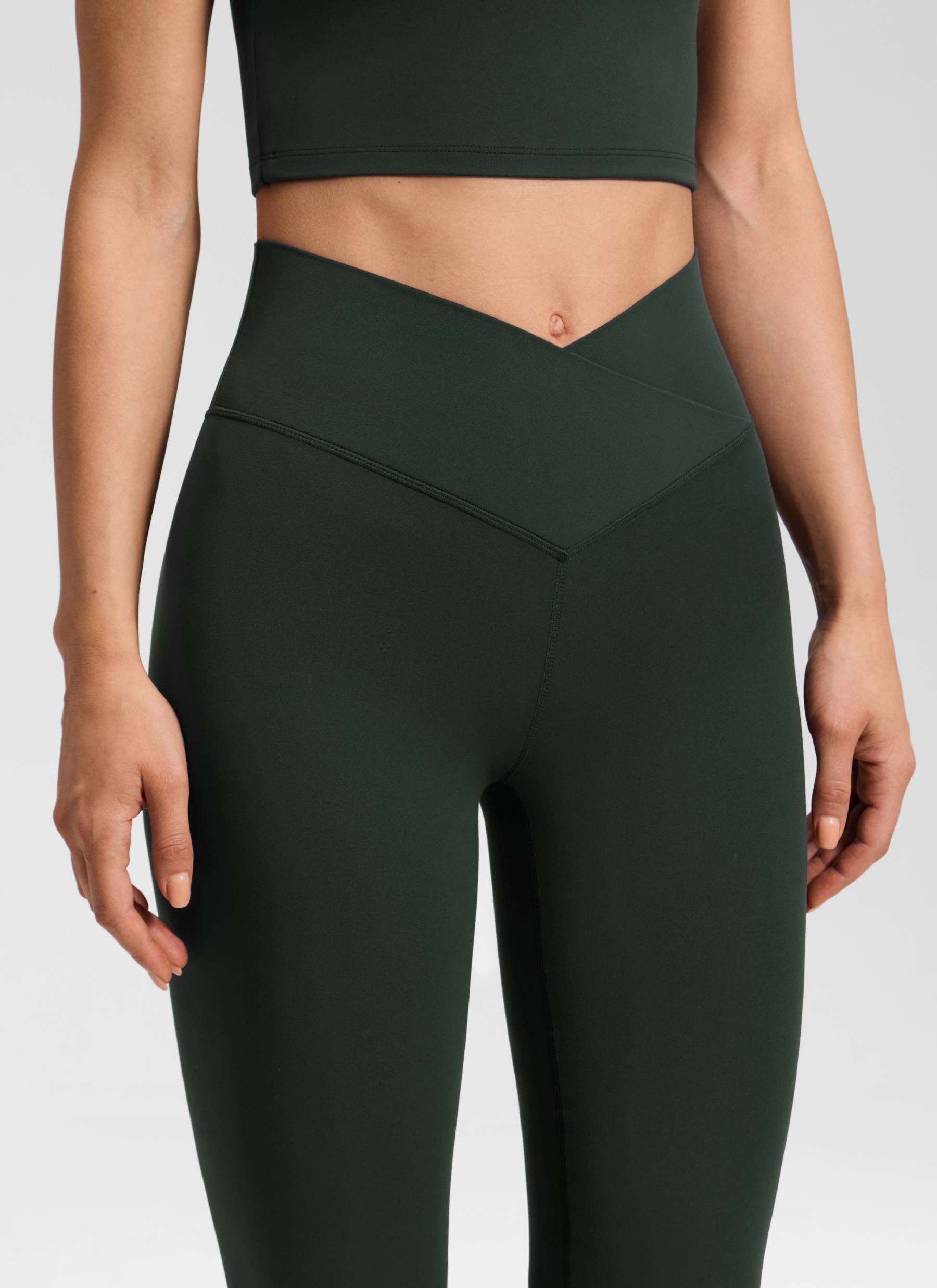 CRZ YOGA Wanita Butterluxe Legging V Crossover Pinggang Tinggi 31
