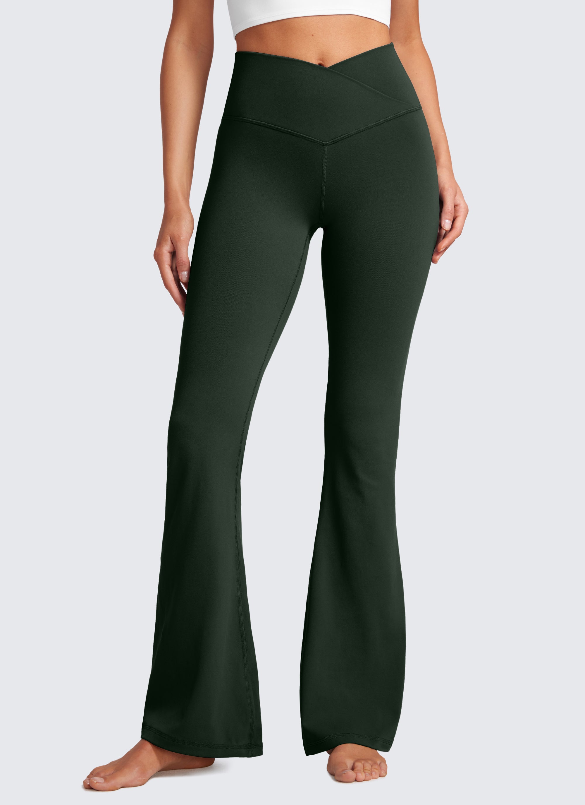 CRZ YOGA Wanita Butterluxe Legging V Crossover Pinggang Tinggi 29