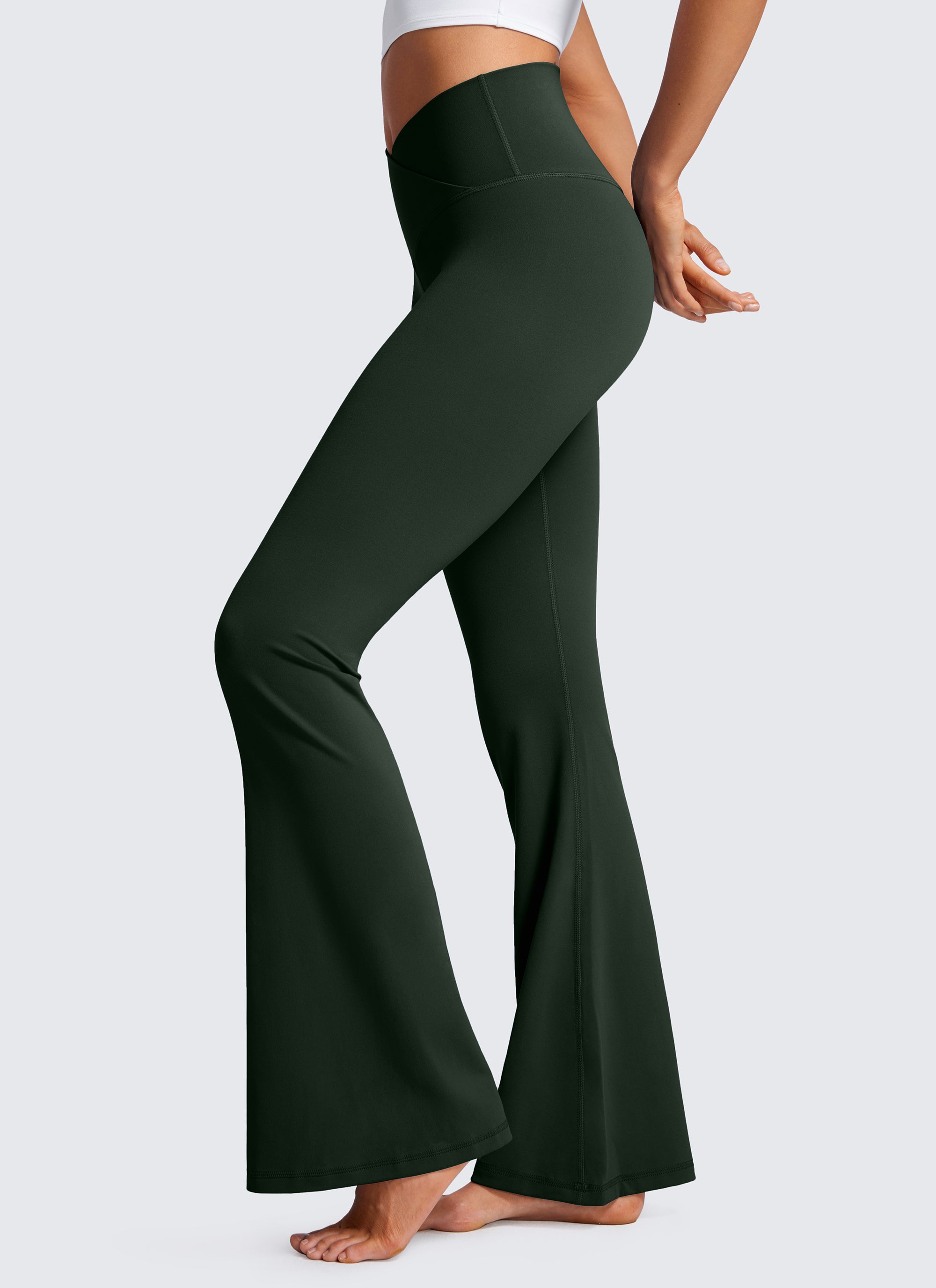 CRZ YOGA Wanita Butterluxe Legging V Crossover Pinggang Tinggi 29