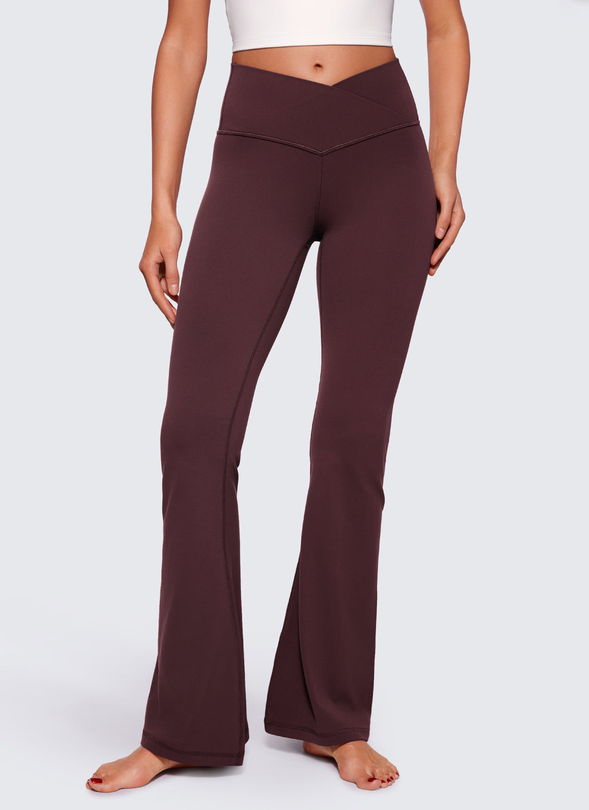 CRZ YOGA Wanita Butterluxe Legging V Crossover Pinggang Tinggi 29