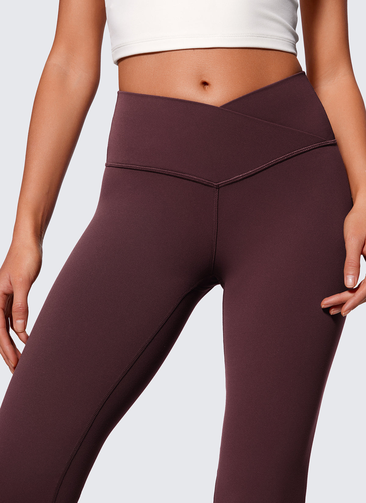 CRZ YOGA Wanita Butterluxe Legging V Crossover Pinggang Tinggi 29