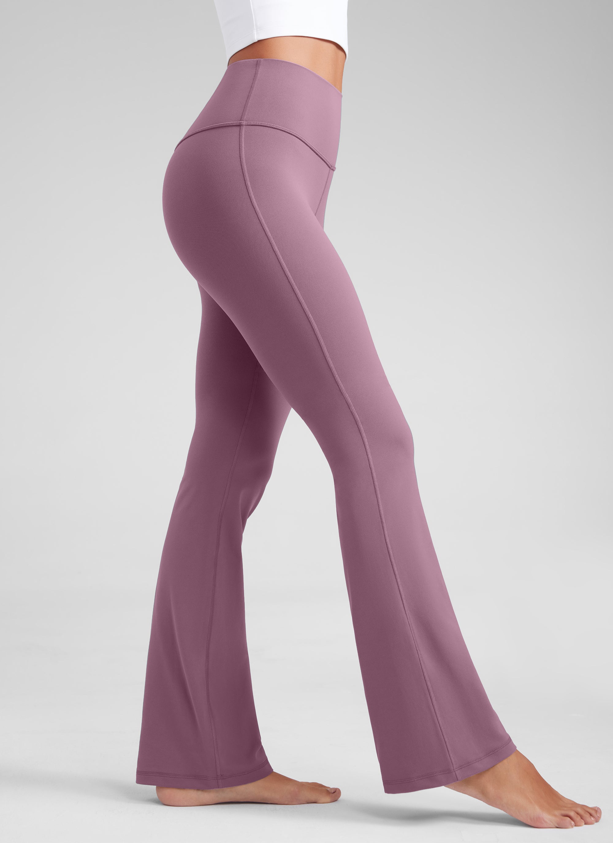 CRZ YOGA Yoga Pinggang Tinggi Wanita Butterluxe Seluar Legging Poket Flare 29