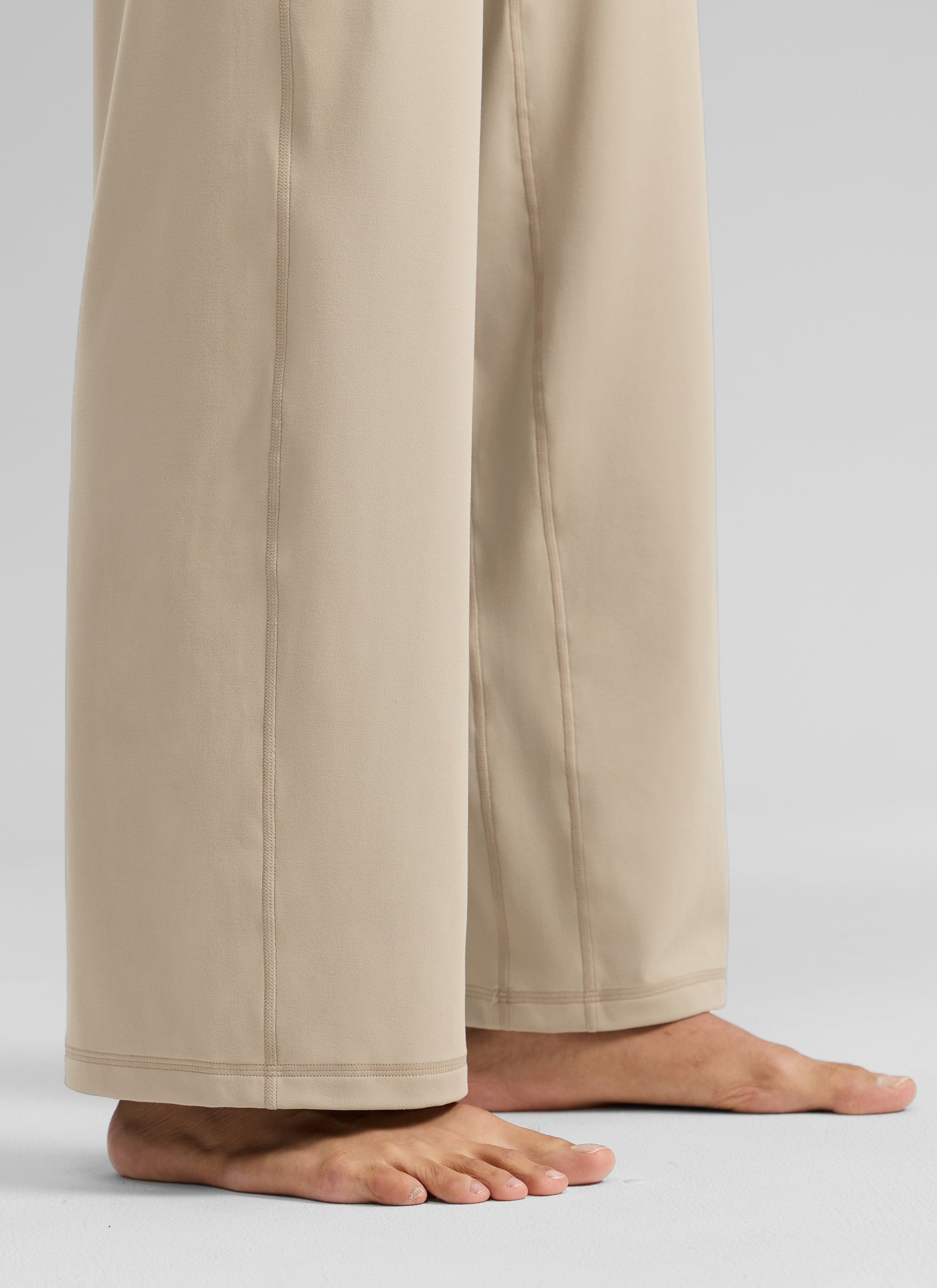 CRZ YOGA Wanita Butterlift Seluar Kaki Lebar Pinggang Tinggi dengan Poket Oak