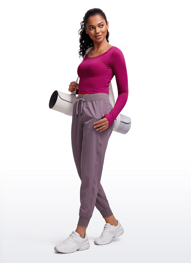 CRZ YOGA Legging Yoga Lengan Panjang Butterluxe Wanita Magenta Purple