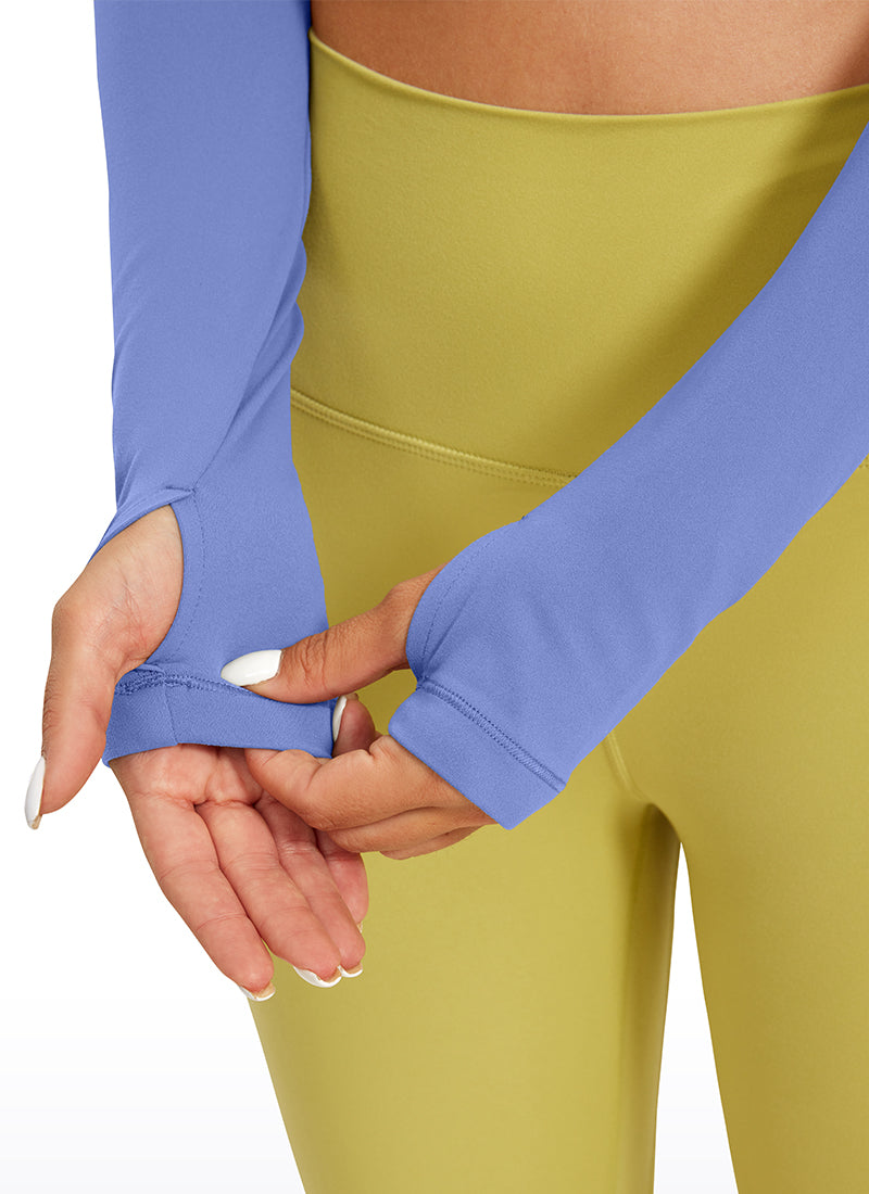 CRZ YOGA Legging Yoga Lengan Panjang Butterluxe Wanita Wild Indigo
